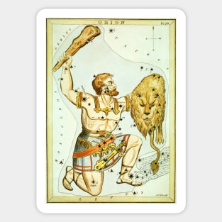 Orion the Hunter Constellation from Urania's Mirror Sticker